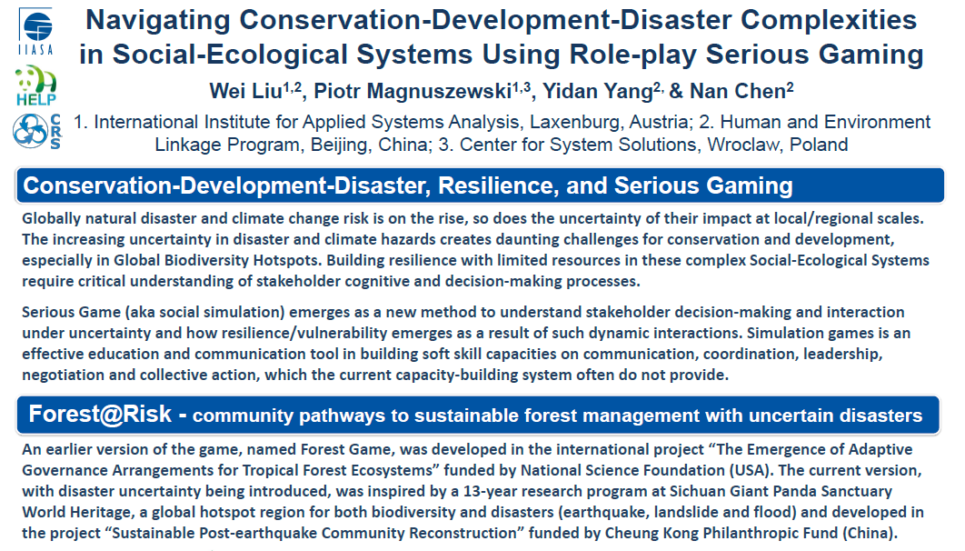 The Forest@Risk-focused poster from Resilience Conference is now available online!