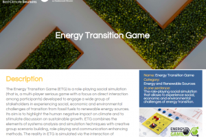 Energy Transition Game competes for the Best Climate Solutions award