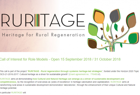 RURITAGE invites rural communities to join the project as Role Models